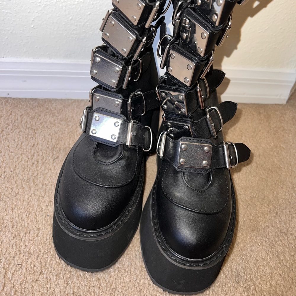 Demonia Damned-318 Knee High Boots - image 3